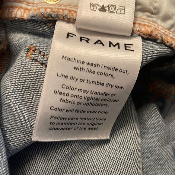 FRAME Denim Le Sylvie Slender Straight jeans light wash 27 - Picture 14 of 15